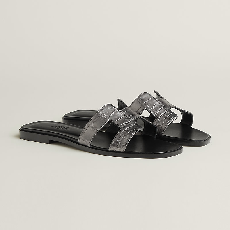Sandália Oran - Cinza | Hermès Brasil